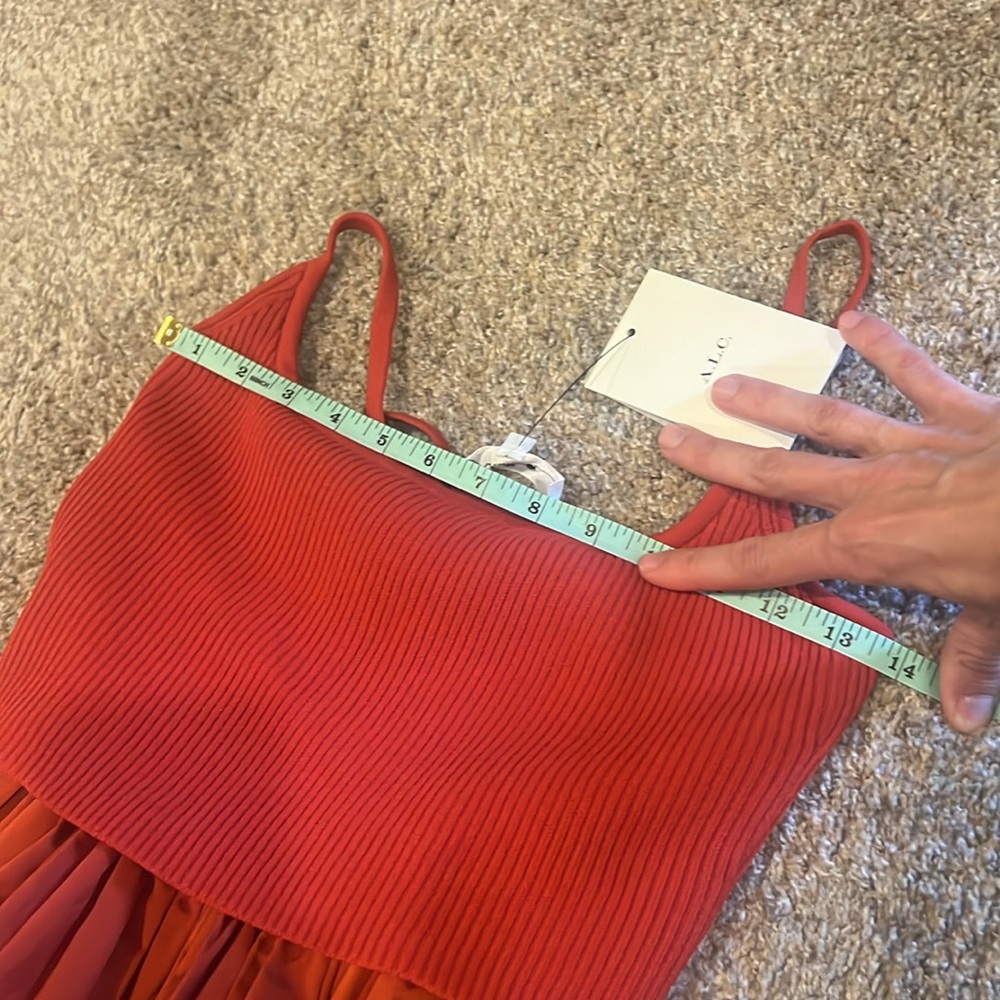 NWT ALC Martina MIDI Dress in Spice Red M - Picture 9 of 9